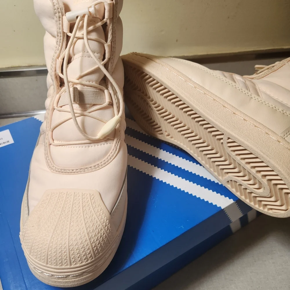 adidas Originals Cream Winter & Rain Boots Quilted Design